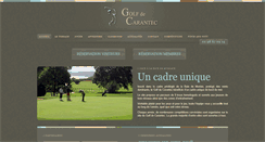 Desktop Screenshot of carantec-golf.com