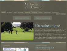 Tablet Screenshot of carantec-golf.com